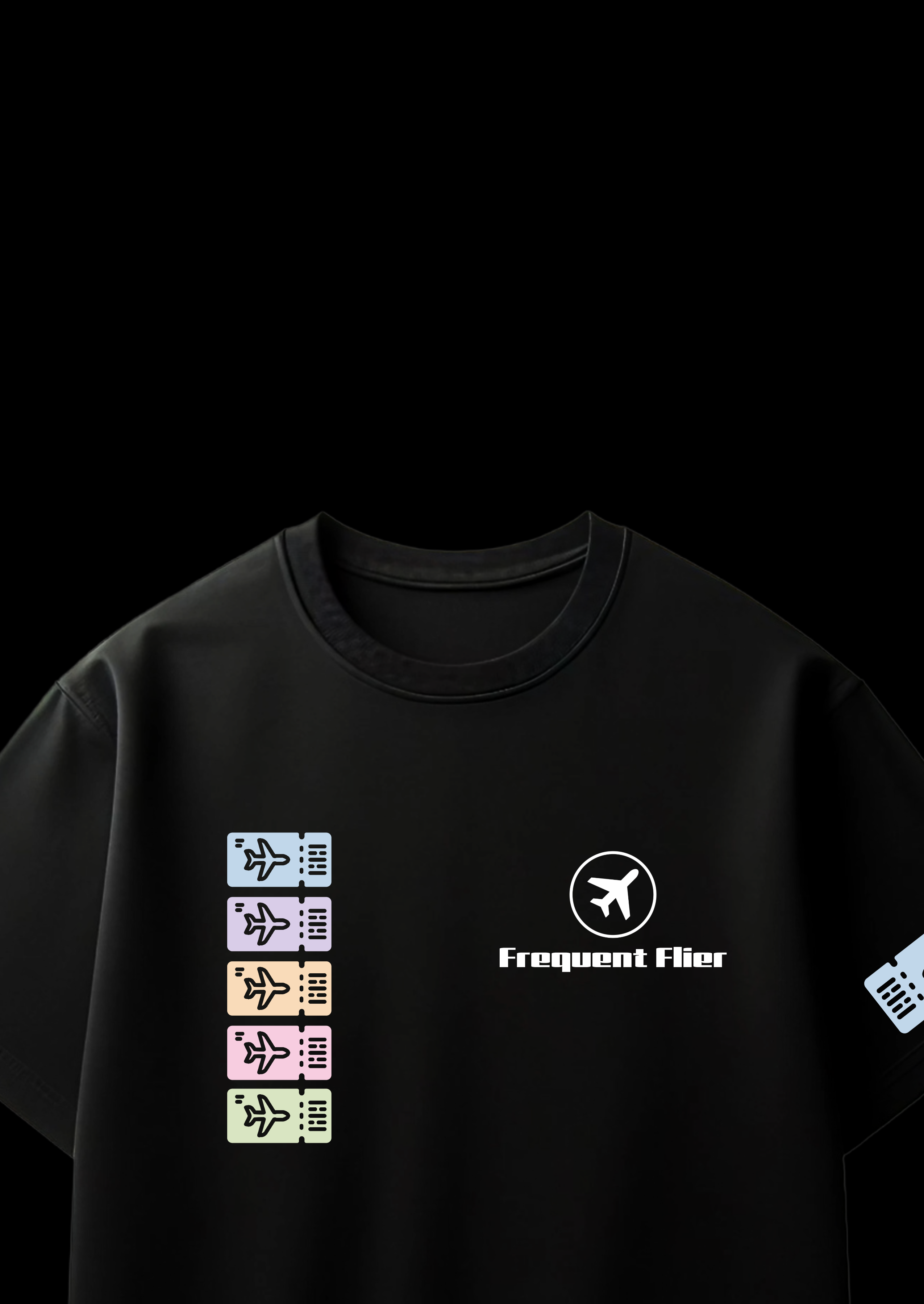 frequent flier - oversized tee
