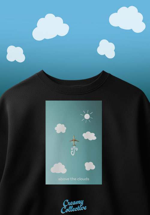 above the clouds - oversized drop shoulder