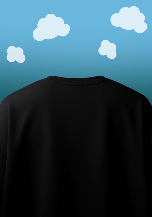 above the clouds - oversized drop shoulder