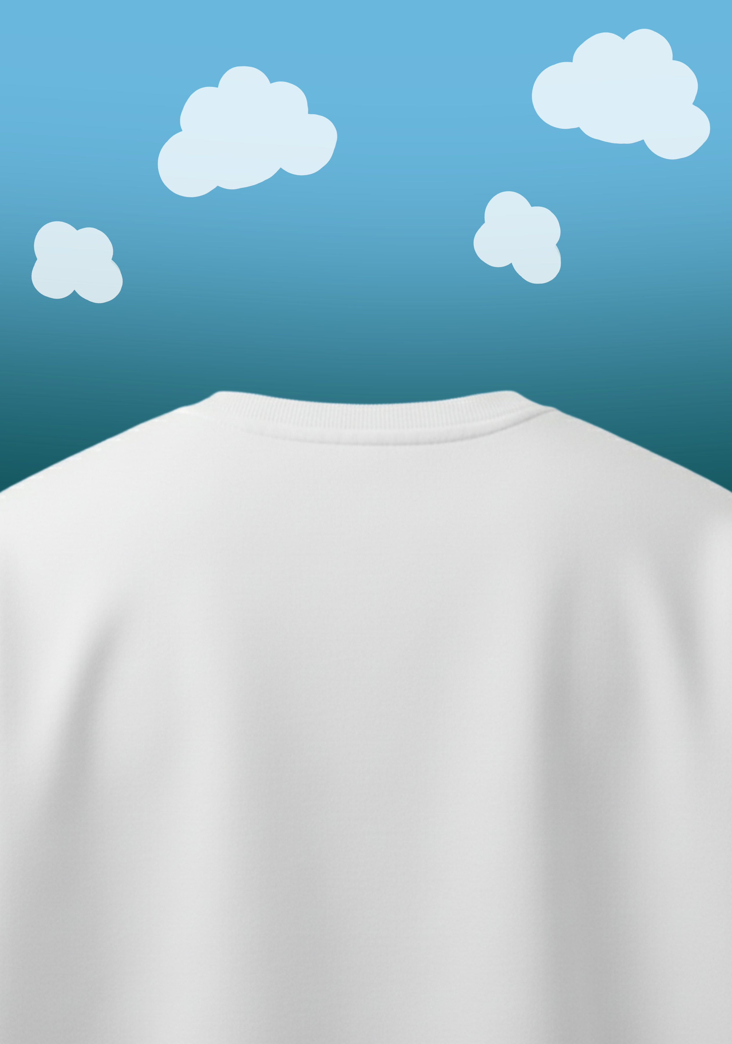 above the clouds - oversized drop shoulder