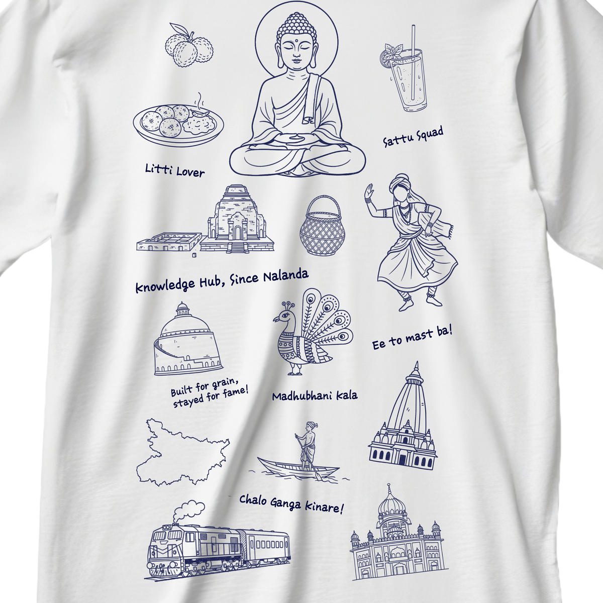 beauty of bihar - oversized shirt