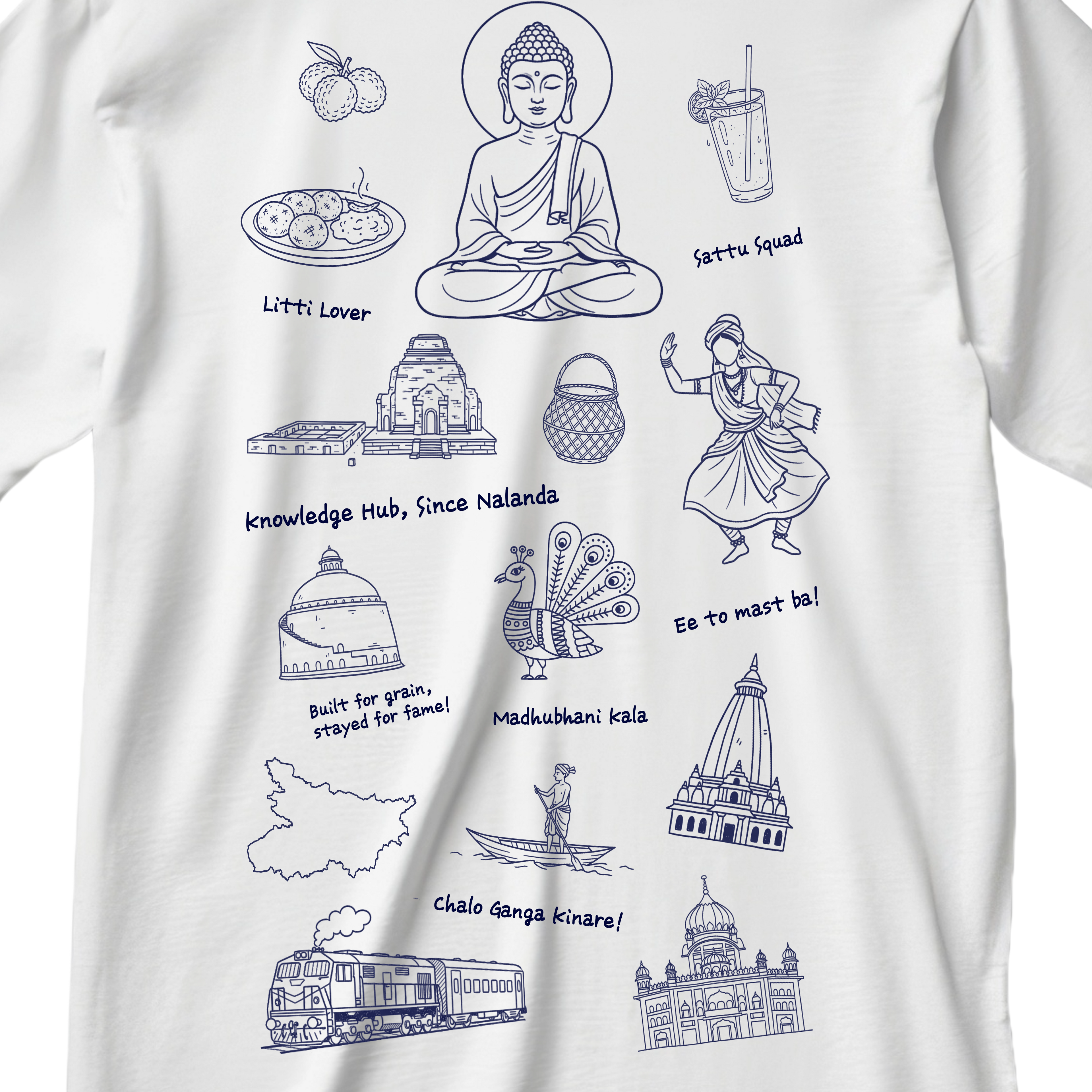 beauty of bihar - oversized shirt