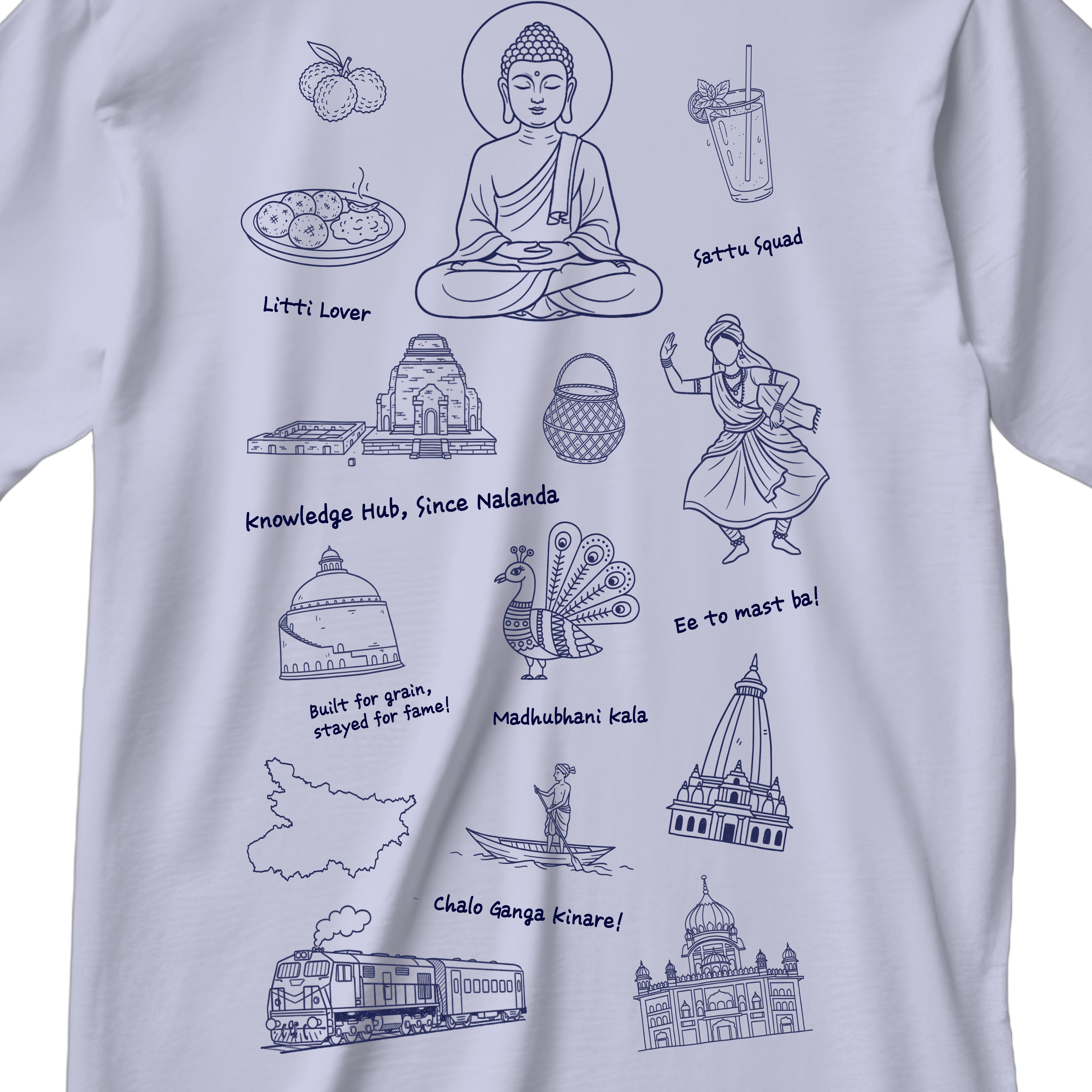 beauty of bihar - oversized shirt