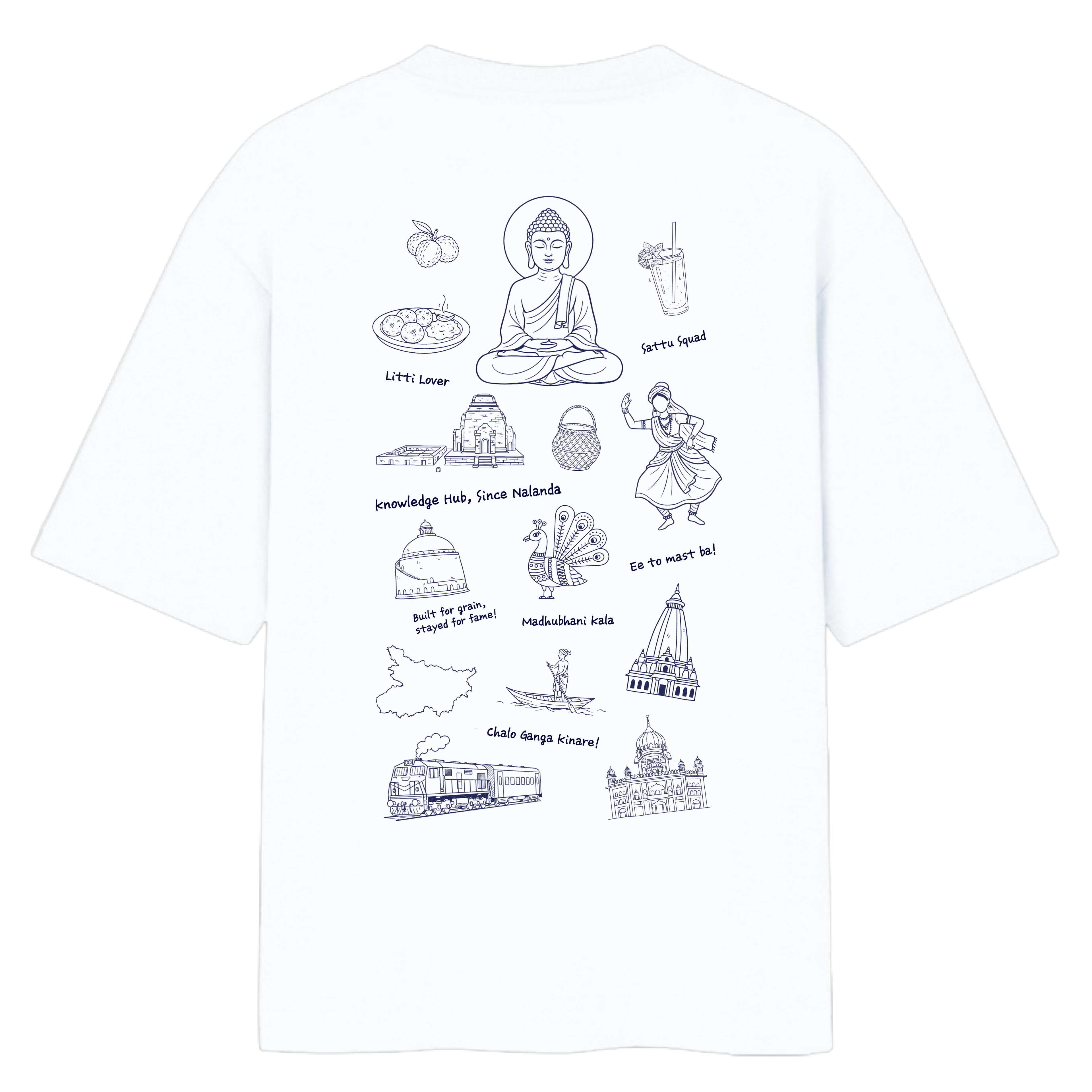 beauty of bihar - oversized shirt