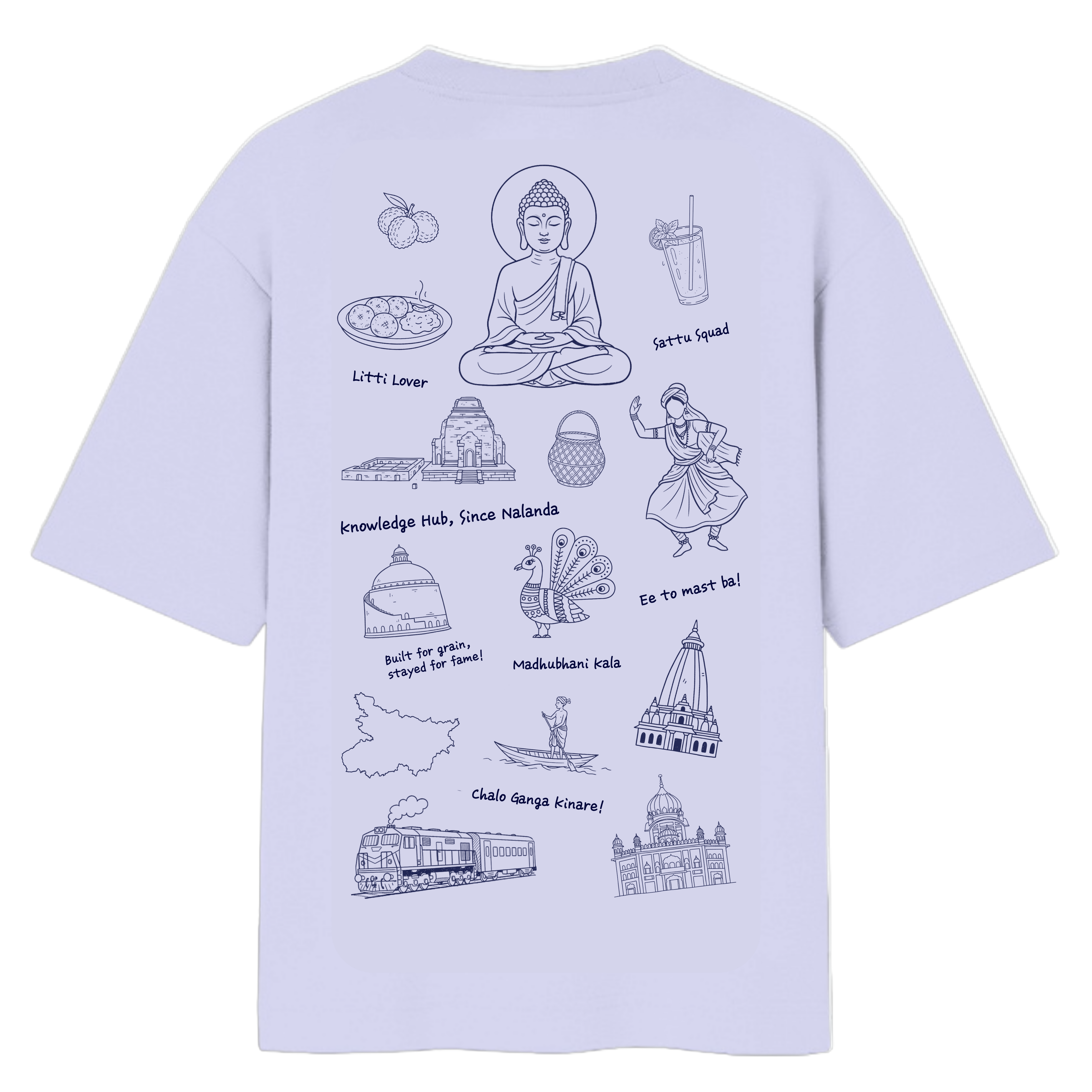 beauty of bihar - oversized shirt