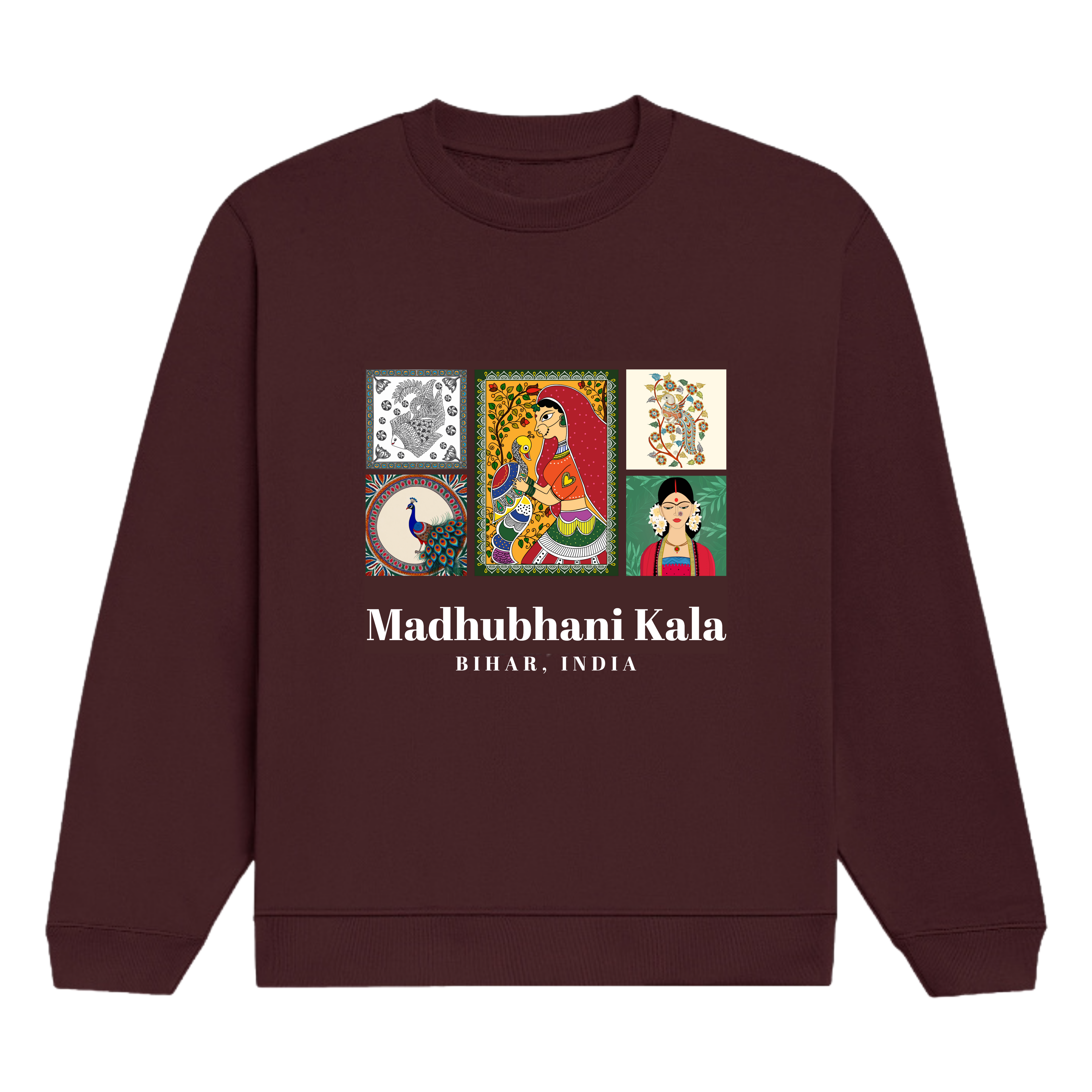 madhubani kala - bihar sweatshirt
