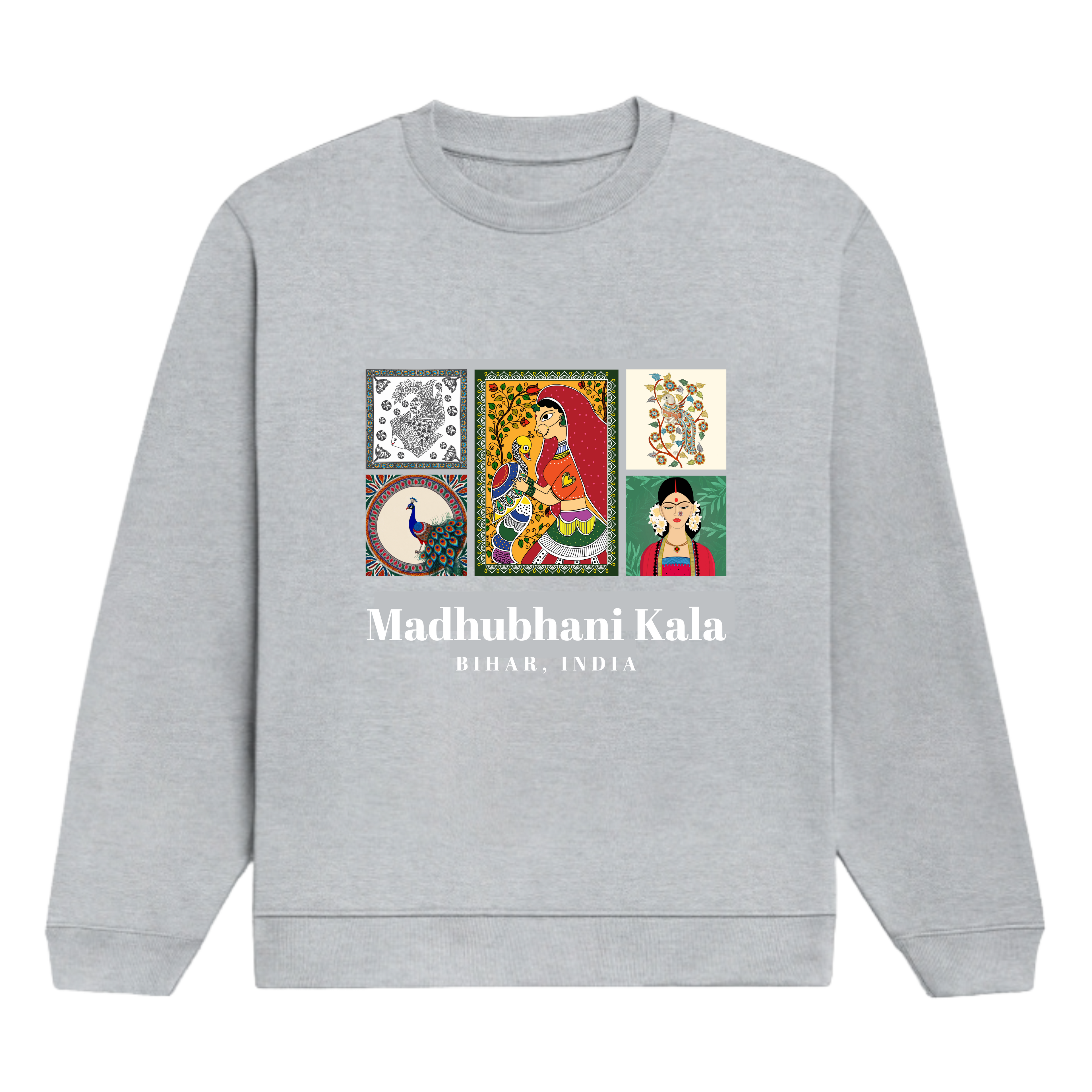 madhubani kala - bihar sweatshirt