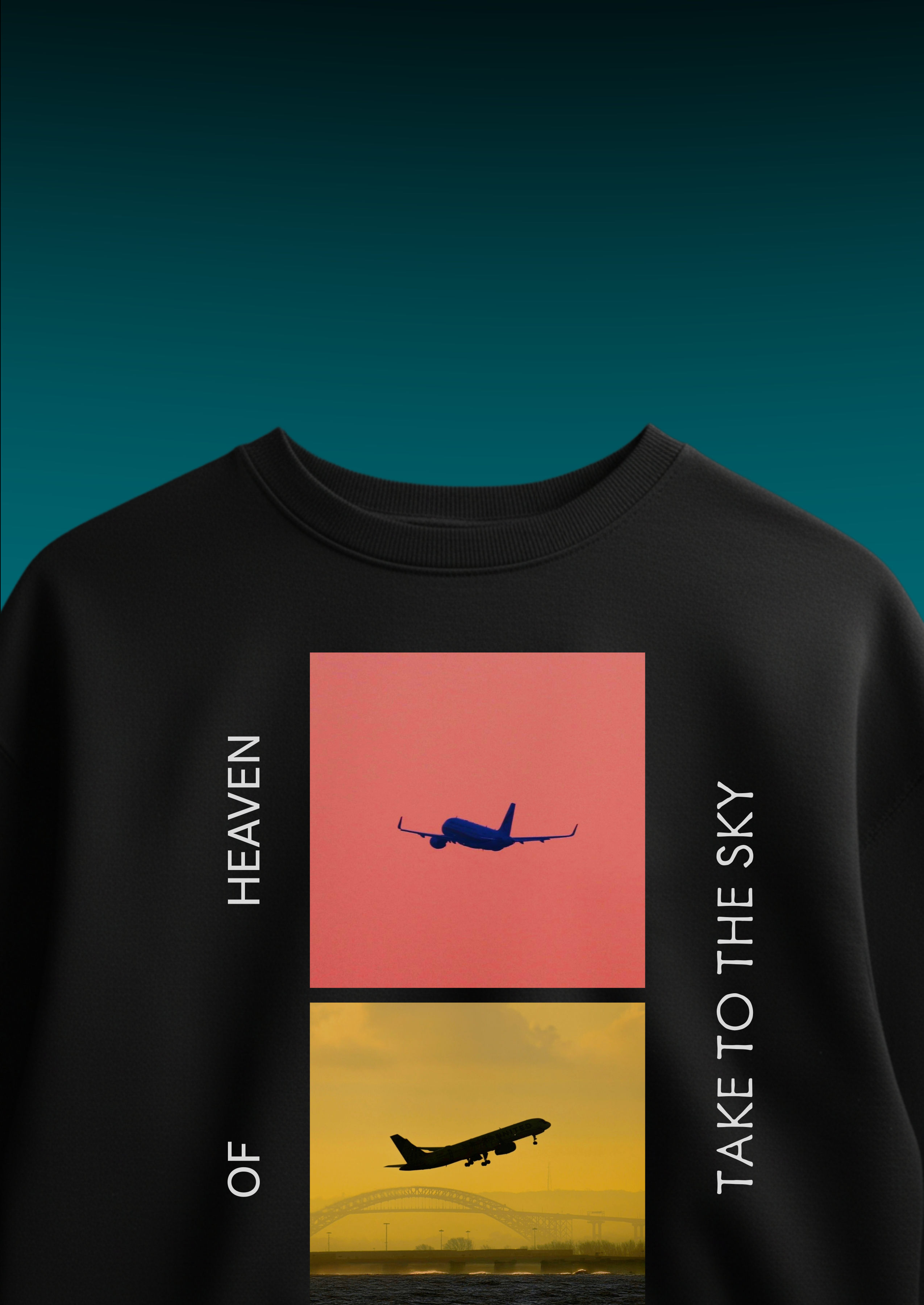 take to the sky - oversized tee