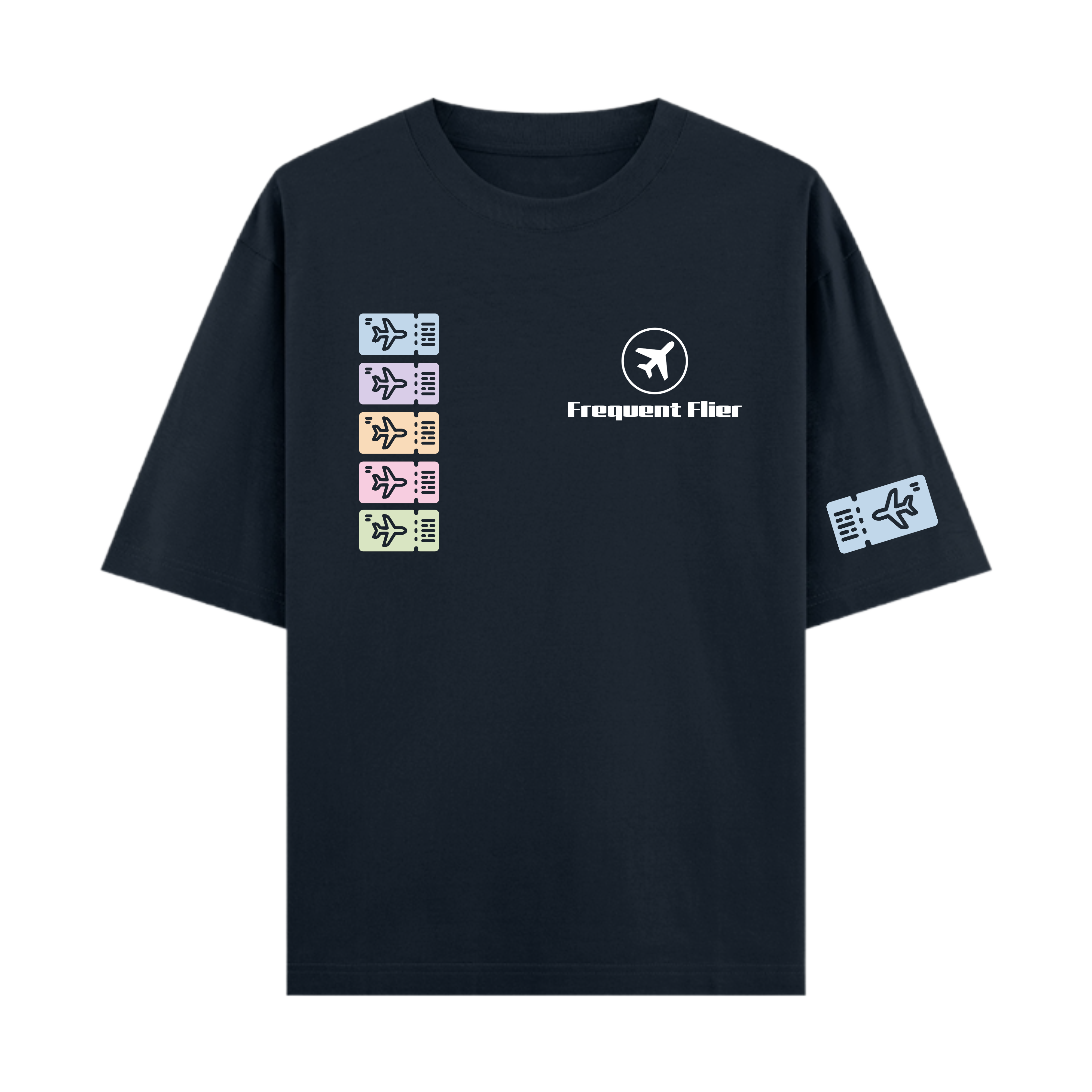 frequent flier - oversized tee