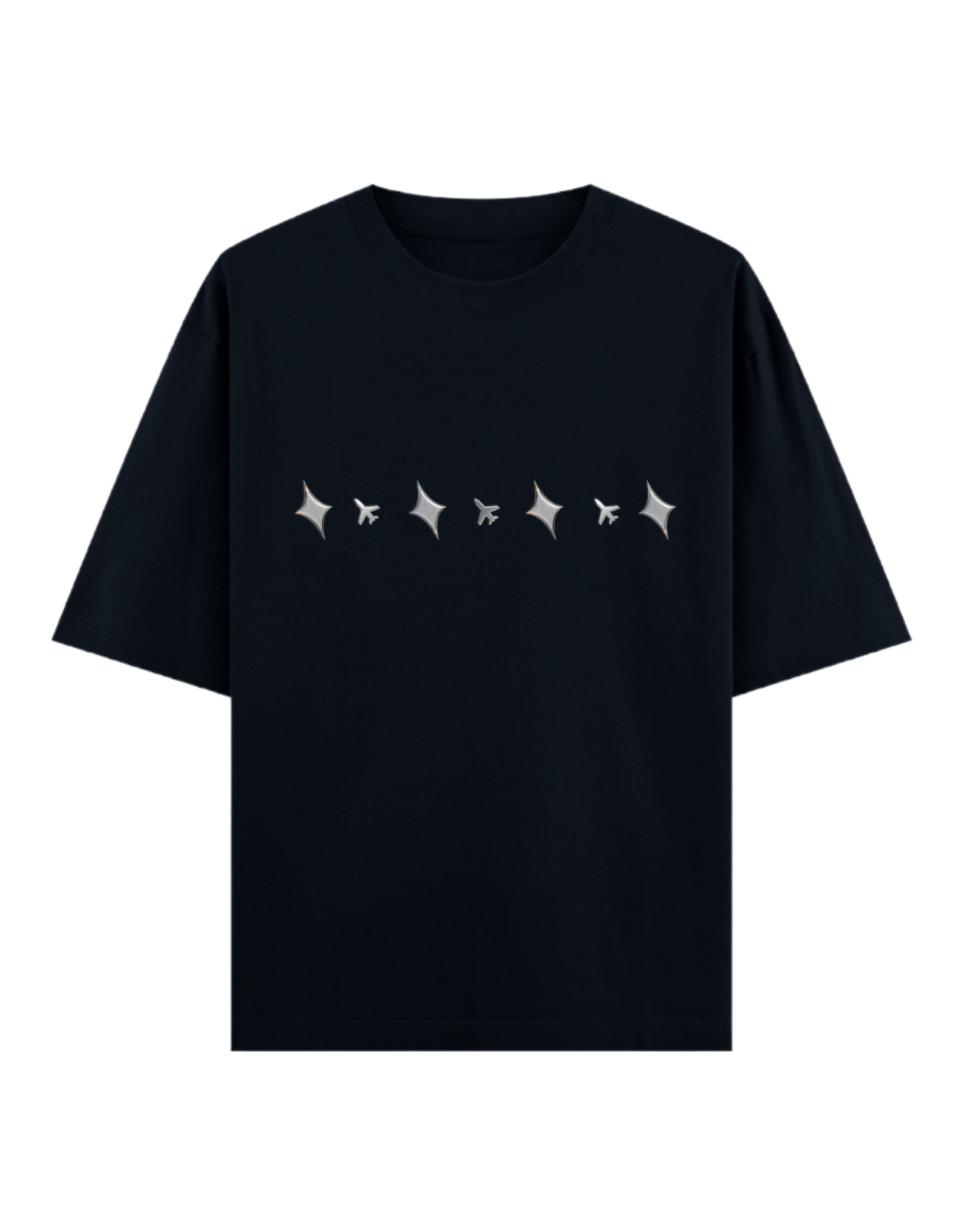 diamond plane - oversized tee